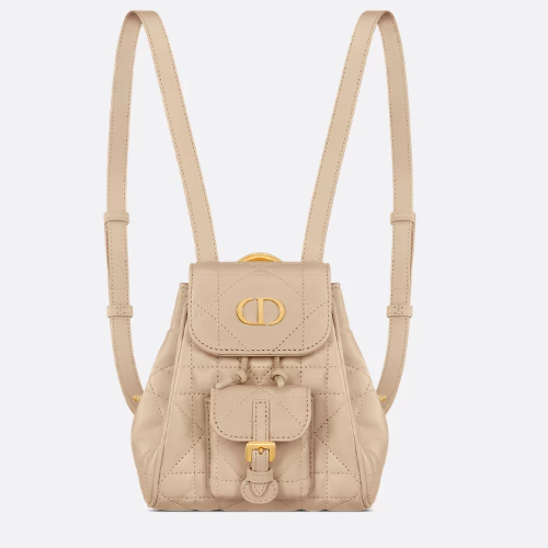 디올 DIOR Dior Caro 나노 백팩 파우더 베이지 매크로까나쥬 양가죽 S5237UNOZ_M51U
