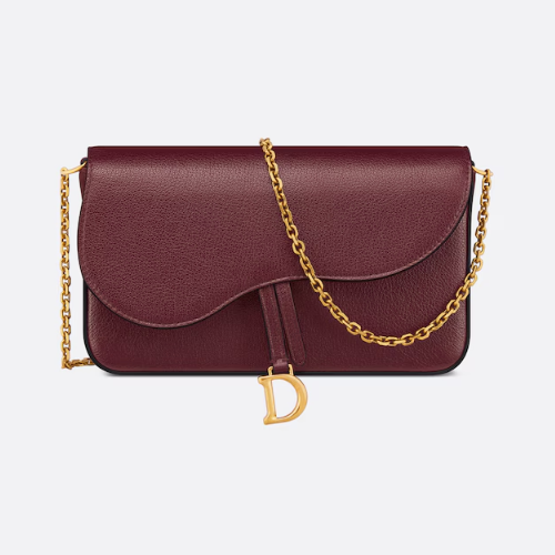 디올 DIOR Saddle Pouch with Chain S5907CCEH_M00R