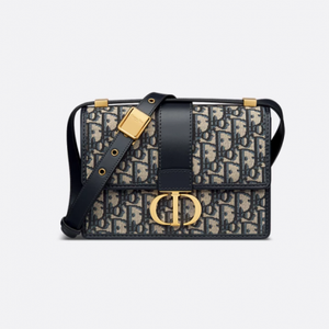 디올 DIOR 30 Montaigne 스몰 백 블루 Dior Oblique 자카드 M9234UTZQ_M928
