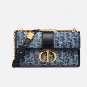 디올 DIOR 30 Montaigne East-West 체인백 블루 Denim Dior Oblique 자카드 M9334UDCE_M49E