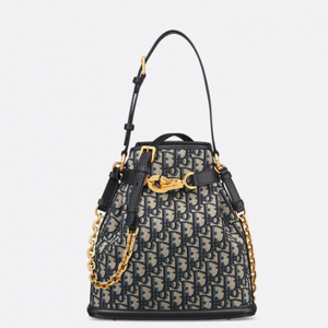 디올 DIOR C'est Dior 미디엄 백 블루 Dior Oblique 자카드 M2271UTZQ_M928