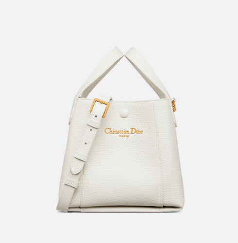 디올 DIOR Signature 스몰 버킷백 라떼 그레인 송아지 가죽 M2840USKU_M030