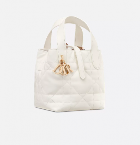 디올 DIOR Dior Toujours 버티컬 나노 토트백 라떼 매크로까나쥬 송아지 가죽 