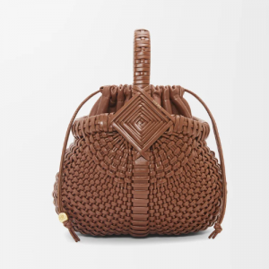 로에베 LOEWE 송아지 가죽 소재의 미니 다이아몬드 라운드 바스켓 백 A521DRSX03-3920