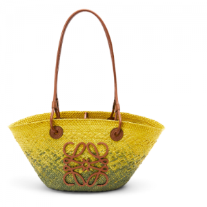 로에베 LOEWE 스몰 애너그램 바스켓 백 - 이라카 팜 & 카프스킨 A223P65X04