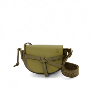 로에베 LOEWE 미니 게이트 듀얼 백 - 소프트 카프스킨 & 자카드 A650N46X26