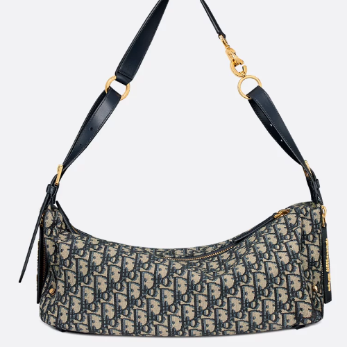 디올 DIOR D-Journey 미디엄 백 블루 Dior Oblique 자카드 M2417UTZQ_M928