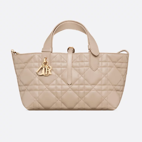 디올 Toujours 스몰 백 파우더 베이지 매크로까나쥬 송아지 가죽 M2822OSNW_M51U