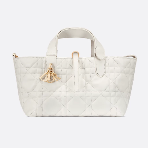 디올 Toujours 스몰 백 라떼 매크로까나쥬 송아지 가죽 M2822OSNW_M030