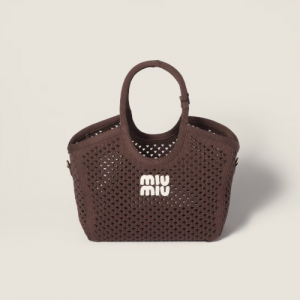 미우미우 코튼 메쉬 아이비 토트 백 5BG281_2F8E_F081W