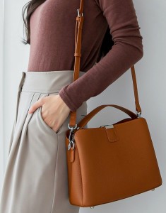 여자 천연소가죽 베이직 미시 숄더백 토트백 셀럽 토드백
