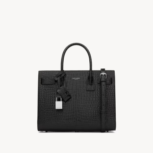 생로랑 SAINT LAURENT 엠보싱 크로커다일 가죽 소재 베이비 데일리 백  421863DND1N1000