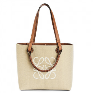 로에베 LOEWE 스몰 애너그램 토트 백 - 자카드 & 카프스킨 A717S72X06