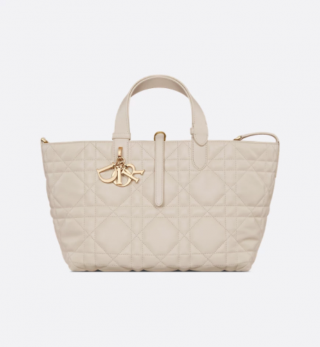 디올 Toujours 미디엄 백 라이트 비스킷 매크로까나쥬 송아지 가죽 M2821OSNW_M62U