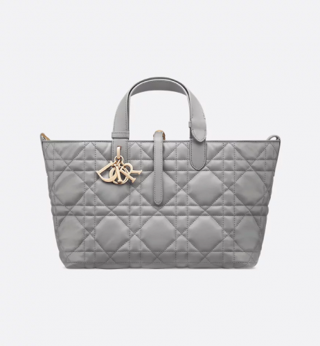 디올 Toujours 미디엄 백 앤트러사이트 그레이 매크로까나쥬 송아지 가죽 M2821OSNW_M62G