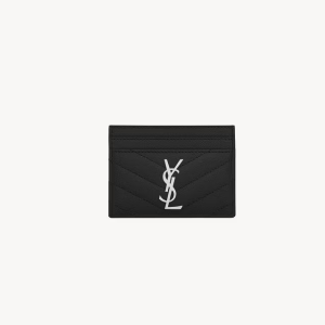 생로랑 그랑 드 뿌드르 엠보스드 가죽 소재의 CASSANDRE MATELASSÉ 카드 케이스 423291BOW021000