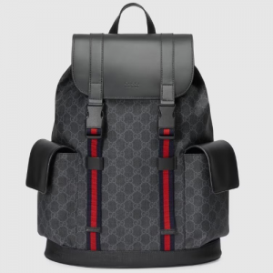 구찌 GUCCI GG 블랙 소프트 GG 수프림 백팩495563 K9R8X 1071