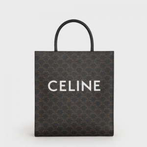 셀린느 CELINE 미디엄 버티컬 카바스 - 트리오페 캔버스 블랙 194432CIM.38NO