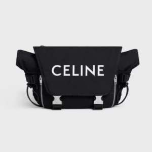 셀린느 CELINE 프린트 미디엄 트레킹 메신저백 - 나일론 블랙 198692DMT.38SI