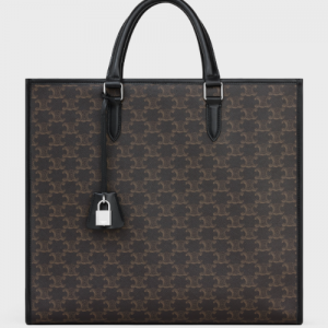 셀린느 CELINE 버티컬 카바스 - 트리옹프 캔버스 & 카프스킨블랙 113732FFZ.38SI