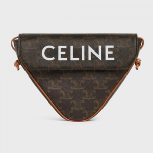 셀린느 CELINE 트라이앵글백 - CELINE 프린트 트리옹프 캔버스 & 카프스킨탠 195902BZK.04LI