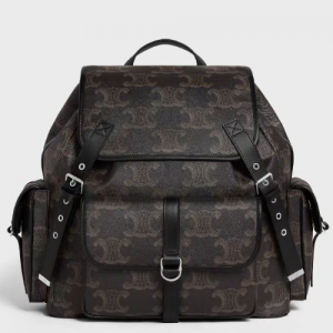 셀린느CELINE 라지 백팩 - 트리옹프 캔버스 XL블랙 111812EU3.38SI