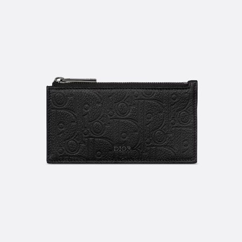 디올 스플릿 링 지퍼 카드 지갑 2ESBC318FLG_H00N