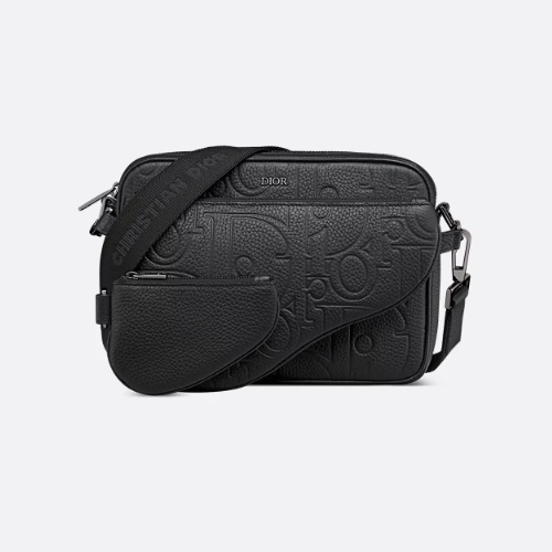 디올 Saddle 트리플 파우치 1ADPO276LLG_H00N