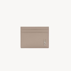 생로랑  그레인 가죽 소재의 미니 CASSANDRE 카드 케이스  607603DTI0E2826
