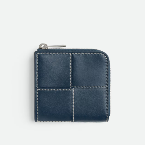 보테가 베네타  카세트 스퀘어 컴팩트 지퍼-어라운드 지갑 765782V39K23330